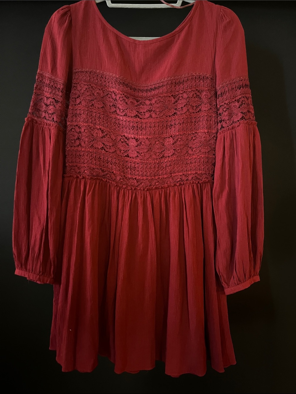 Free People burgundy Dress Size 4
